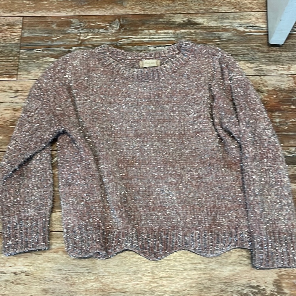 Sparkly Altar’d state  pink/silver sweater